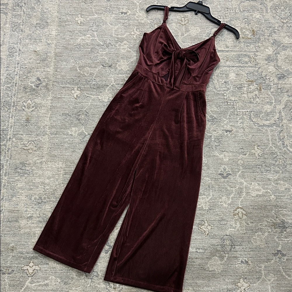 Gianni Bini Burgundy Jumpsuit
